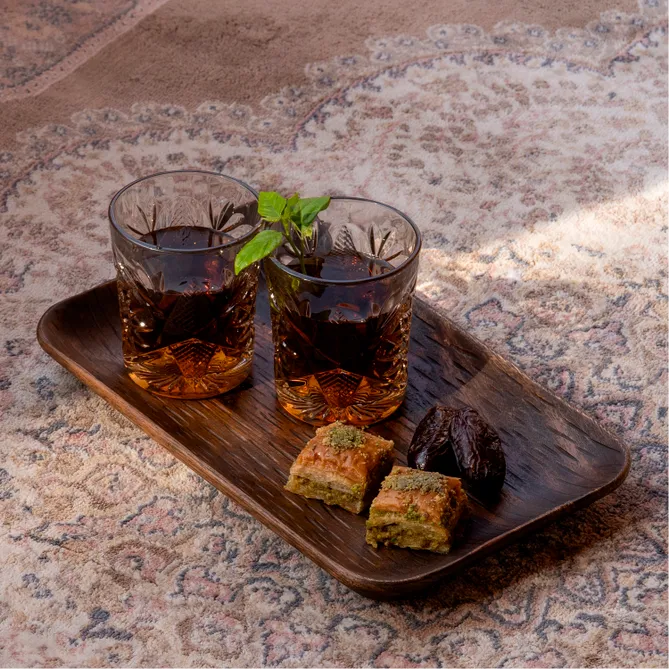 سینی دوان مدل ACACIA رنگ قهوه‌ای تیره سایز 33×20 کد 681427 - تصویر 3