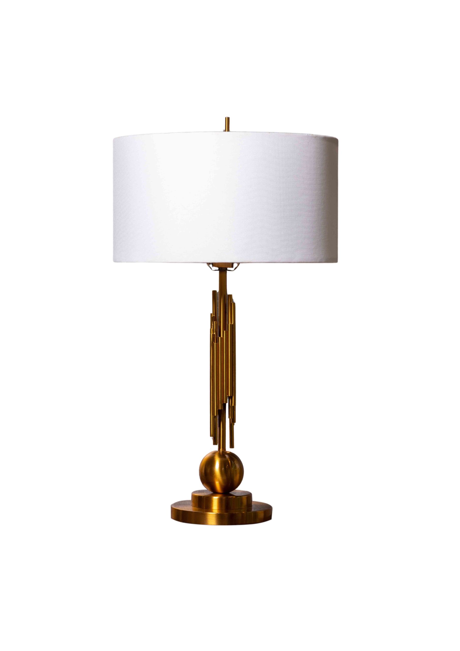 آباژور رومیزی دوان مدل KUNST رنگ کروم/برنجی کد 663976sc05