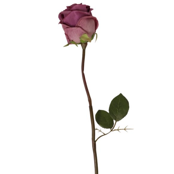 شاخه گل مصنوعی دوان مدل ROSE رنگ بنفش اندازه h74cm 615858