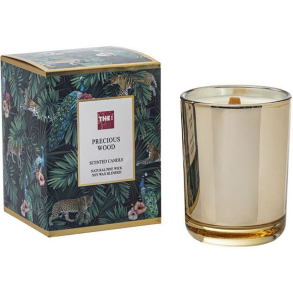 شمع معطر دوان مدل PRECIOUS WOOD رنگ طلایی کد 664221