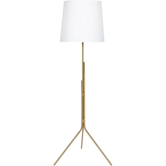 آباژور ایستاده دوان مدل KOMU رنگ سفید/برنجی اندازه h170cm کد 664137