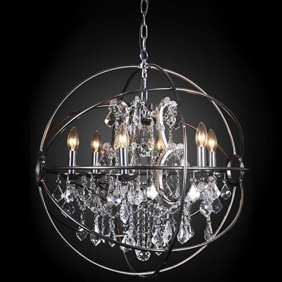 لوستر دوان مدل MAIL رنگ استیل اندازه d69cm کد 572224