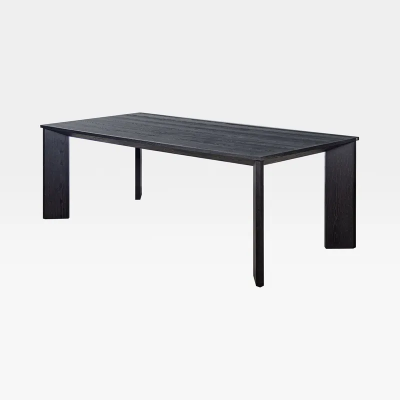 میز ناهارخوری دوان مدل LIORA رنگ مشکی سایز 220×100 کد 694398 - تصویر 2