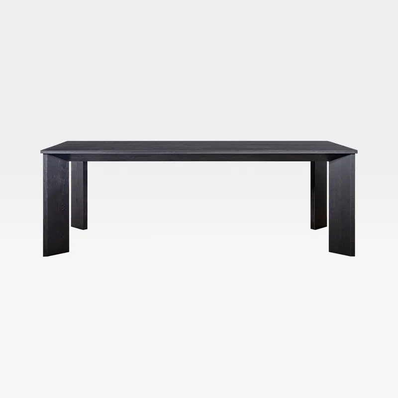 میز ناهارخوری دوان مدل LIORA رنگ مشکی سایز 220×100 کد 694398