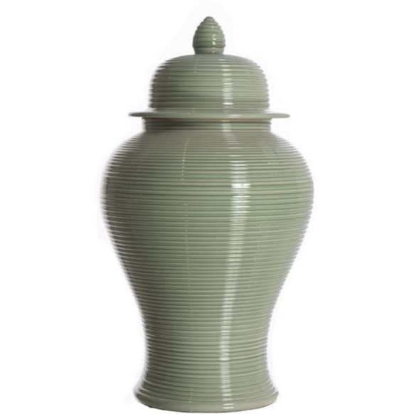 ظرف دکوری دوان مدل HILDA رنگ سبز سایز h50cm کد 638314