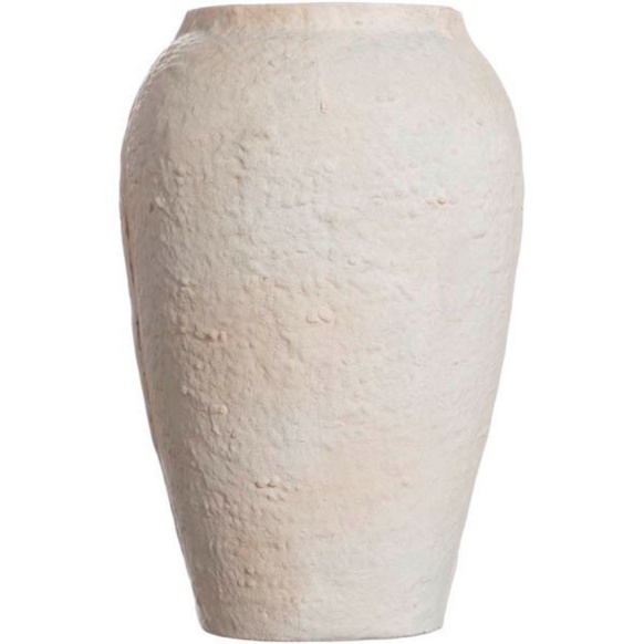 گلدان دوان مدل NIRVI سایز h30cm رنگ کرمی کد 676576