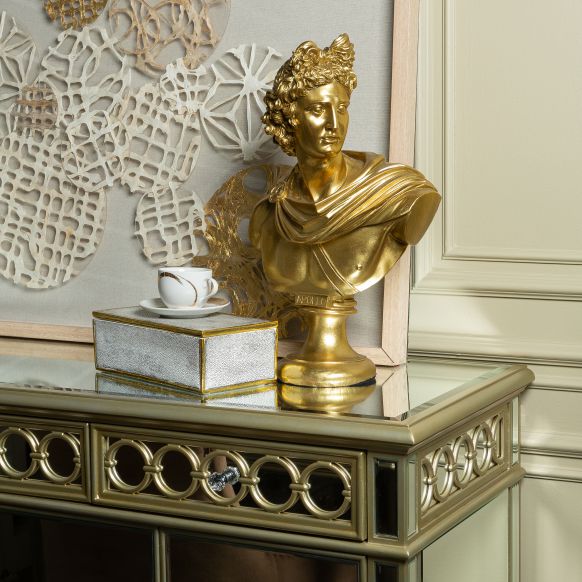 مجسمه دکوری دوان مدل APOLLO رنگ طلایی سایز h52cm کد 667896 - تصویر 2