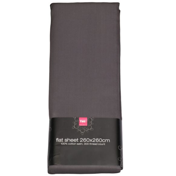 ملحفه بدون کش دوان مدل REGENCE رنگ طوسی اندازه 260×260 کد 536694
