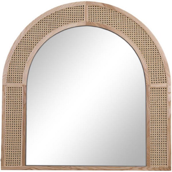 آینه دکوراتیو دیواری دوان مدل AMALFI رنگ طبیعی ابعاد 105×105 کد 672166
