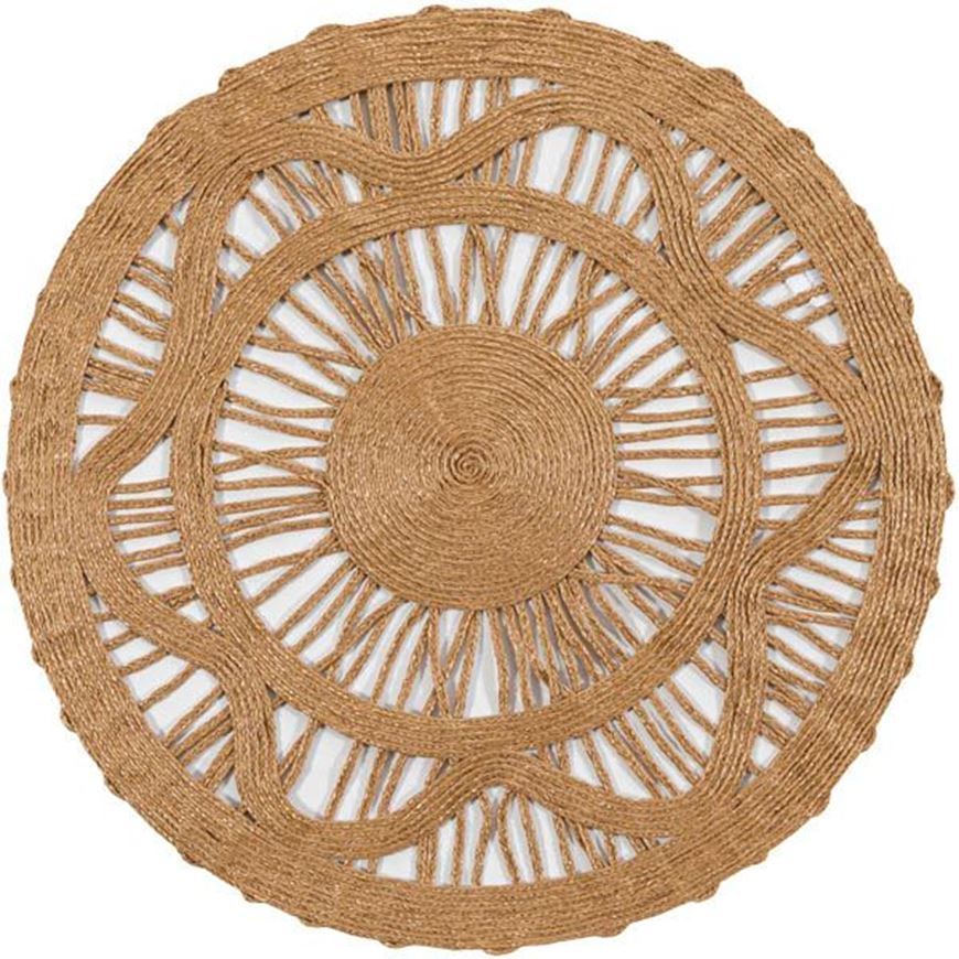 زیر بشقابی دوان مدل SUN رنگ طبیعی قطر 40cm کد 682141