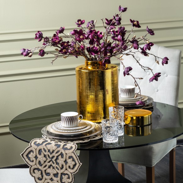 شاخه گل مصنوعی دوان مدل VELVET dogwood رنگ بنفش h83cm 662660 - تصویر 2