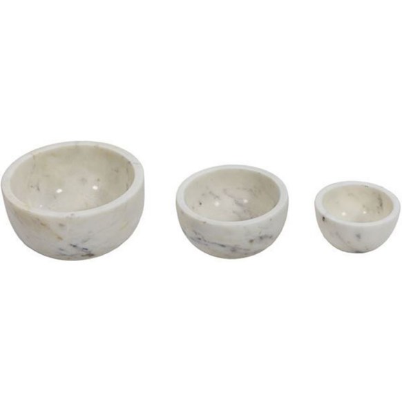 ست کاسه دوان مدل MARBLE رنگ سفید کد 673076 - تصویر 2