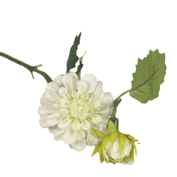 شاخه گل مصنوعی دوان مدل DHALIA رنگ سفید اندازه h42cm 17716 - تصویر 2