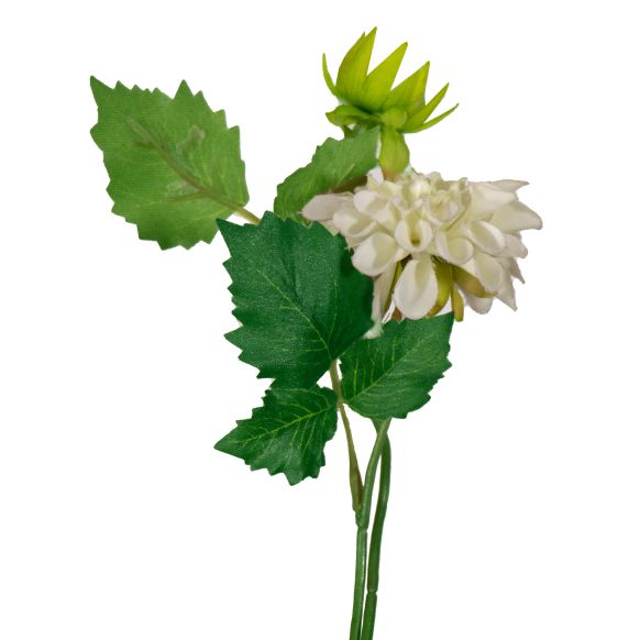 شاخه گل مصنوعی دوان مدل DHALIA رنگ سفید اندازه h42cm 17716
