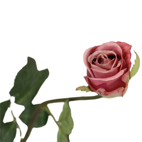 شاخه گل مصنوعی دوان مدل ROSE رنگ صورتی اندازه h50cm کد 535000 - تصویر 2