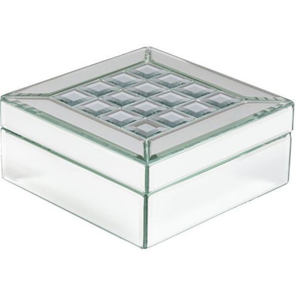 جعبه دکوری دوان مدل QUBE رنگ شفاف 19×19 - تصویر 2