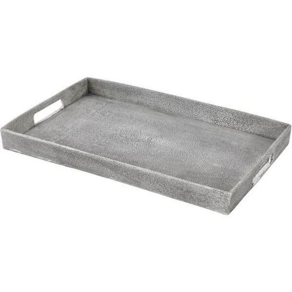 سینی دکوری دوان مدل PEARL رنگ طوسی سایز 51×34 کد 669982 - تصویر 2