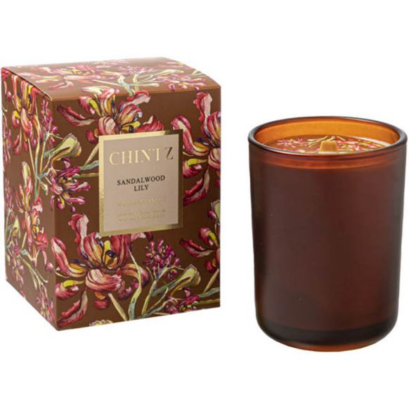 شمع معطر دوان مدل CHINTZ Sandalwood Lily رنگ قهوهای کد 667518